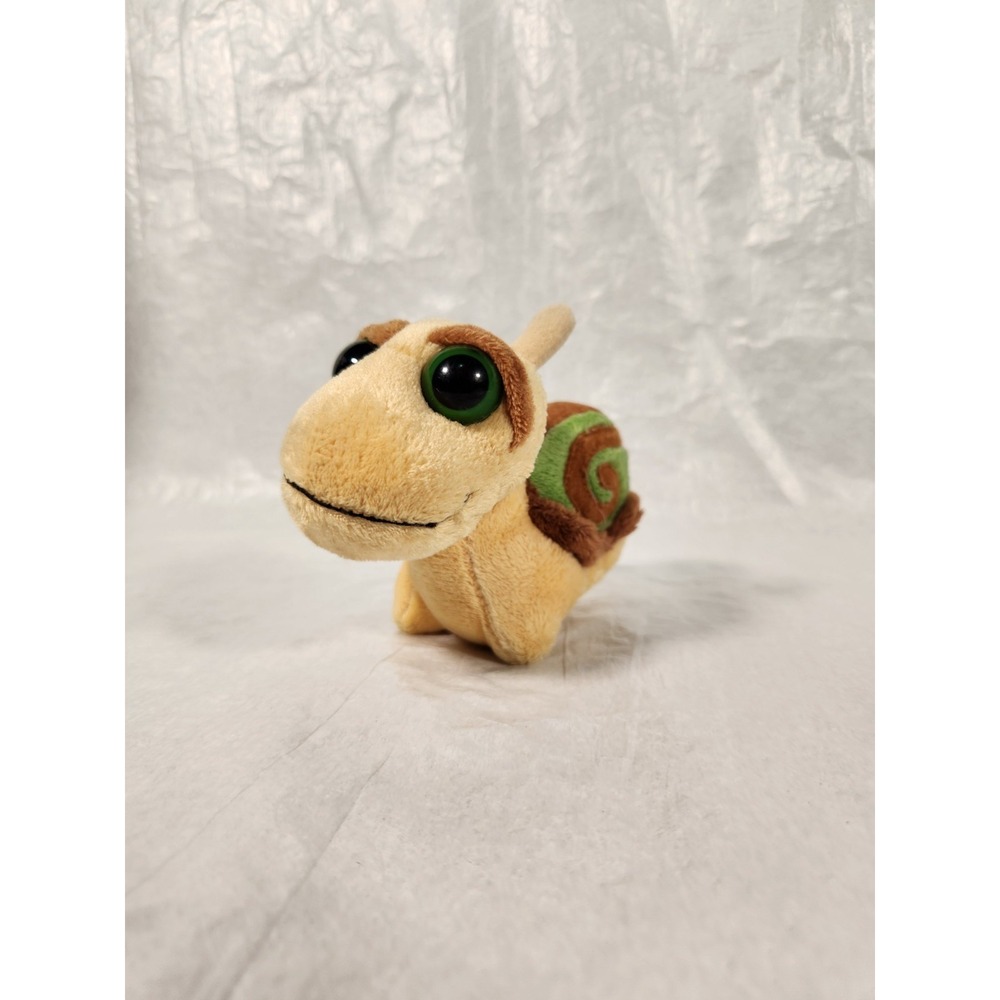 RUSS BERRIE SLOW THE SNAIL PLUSH TOY TAN BROWN GREEN SHELL STUFFED ANIMAL